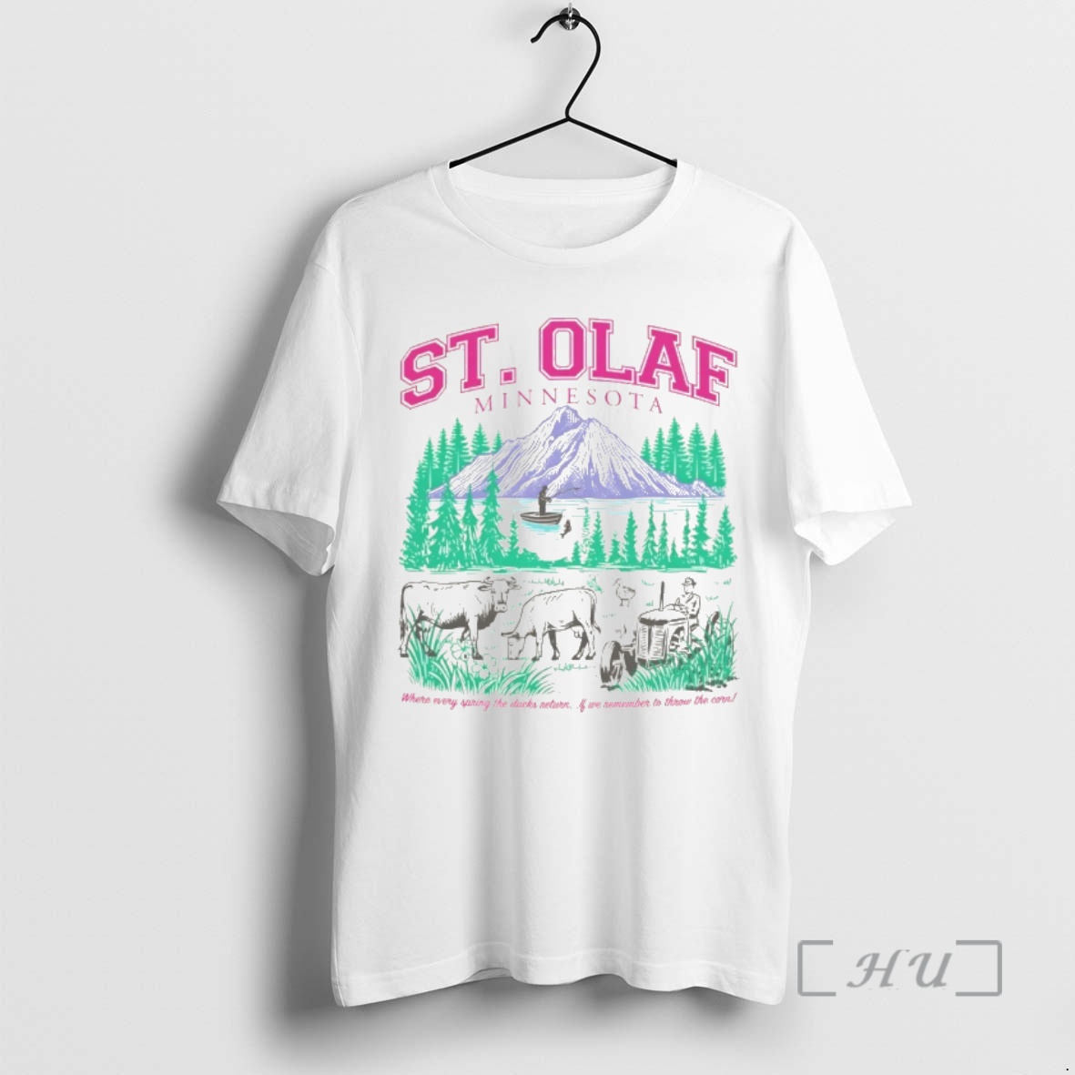 Officials St Olaf Minnesota Where Every Spring The Ducks Return If We Remember To Throw Premium T Shirts Sweater Hoodie