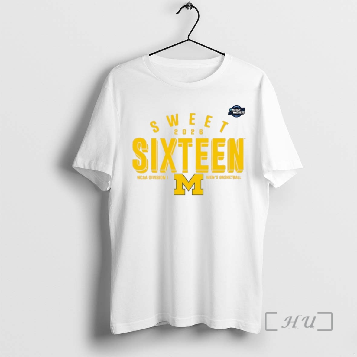 Officials Sweet 16 Michigan Wolverines 2026 Ncaa Mens Basketball Premium T Shirts Sweater Hoodie