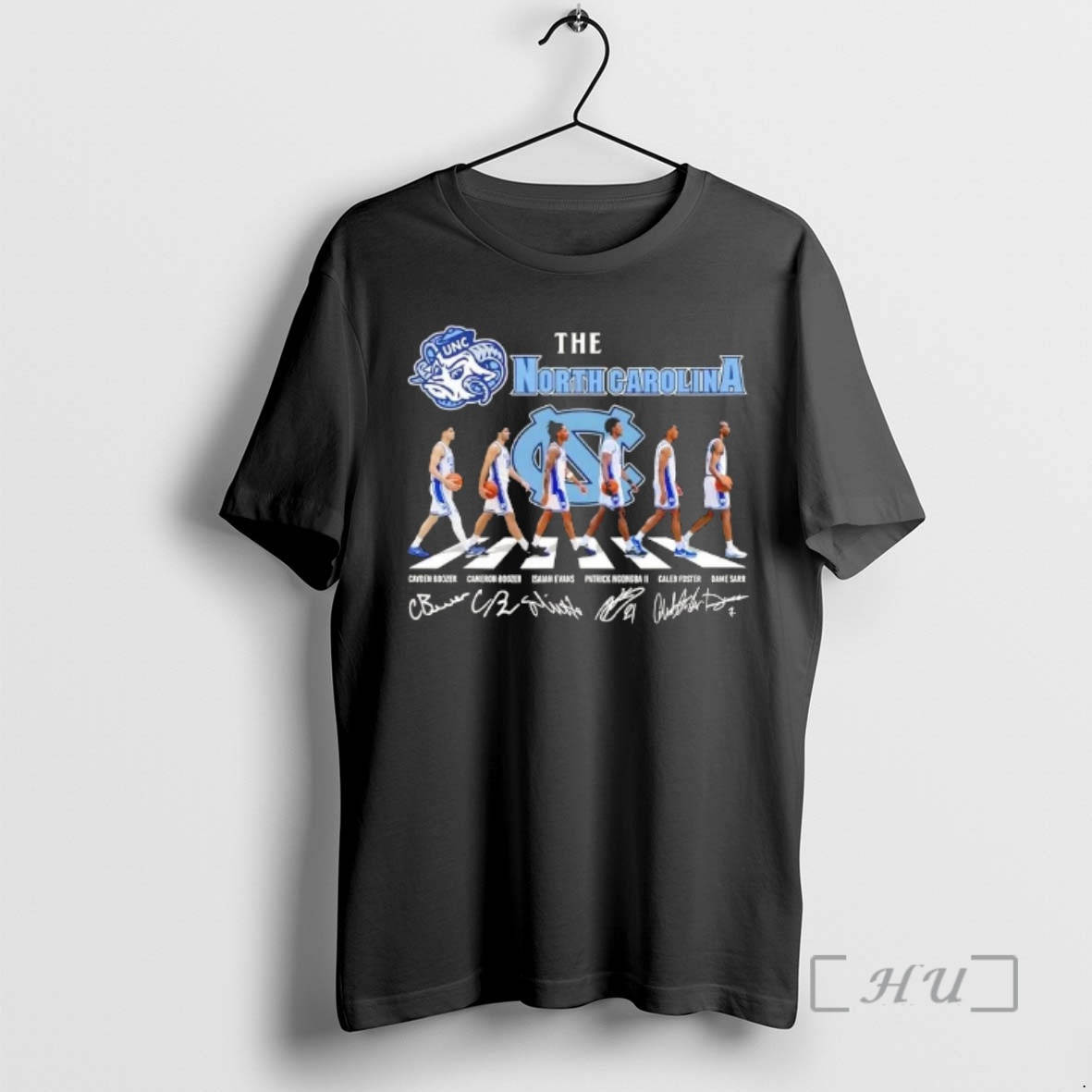 Officials The North Carolina Tar Heels Cayden Boozer And Legends Abbey Road Signatures Premium T Shirts Sweater Hoodie