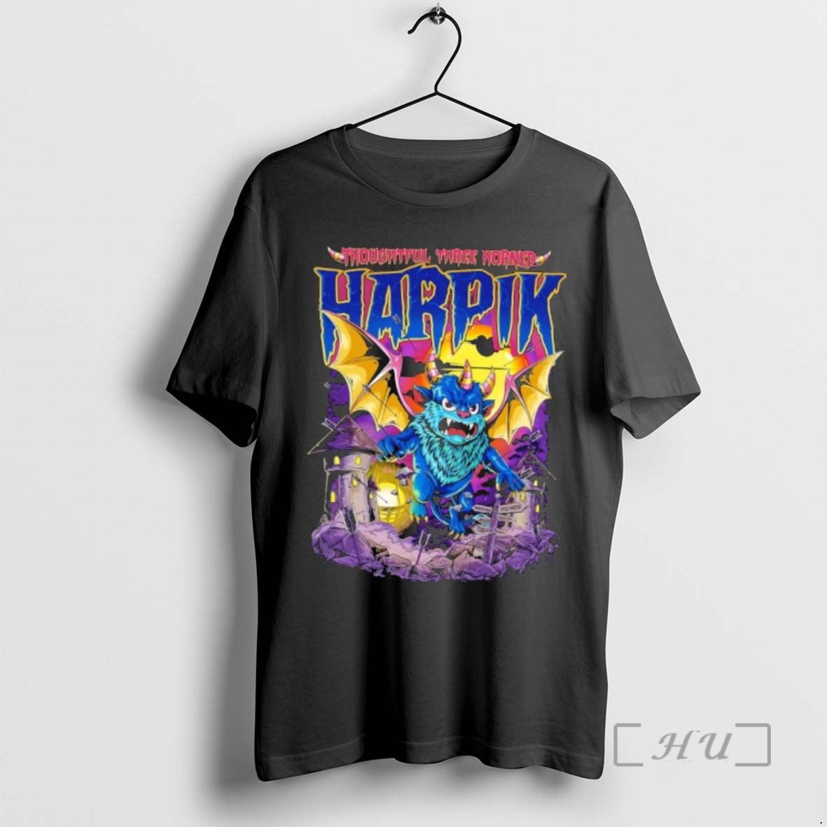 Officials Thoughtful Three Horned Harpik Character Graphic Premium T Shirts Sweater Hoodie