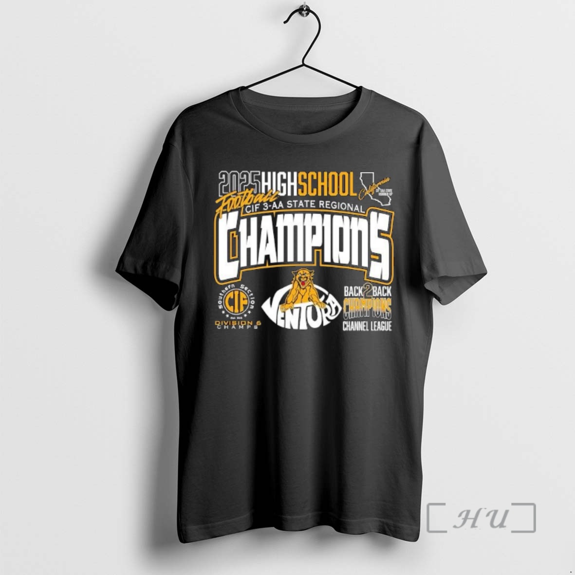 Officials Ventura High School Cougars Football Cif 3 Aa State Regional Champions 2025 Premium T Shirts Sweater Hoodie