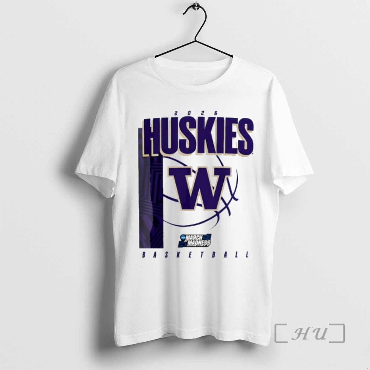 Officials Washington Huskies Basketball 2026 March Madness Logo Premium T Shirts Sweater Hoodie