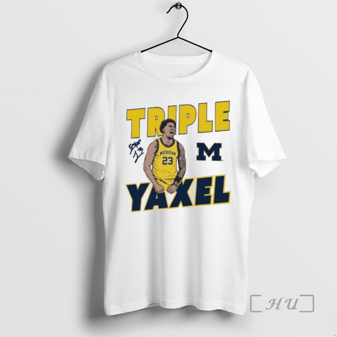 Officials Yaxel Lendeborg Michigan Wolverines Triple Yaxel Premium T Shirts Sweater Hoodie