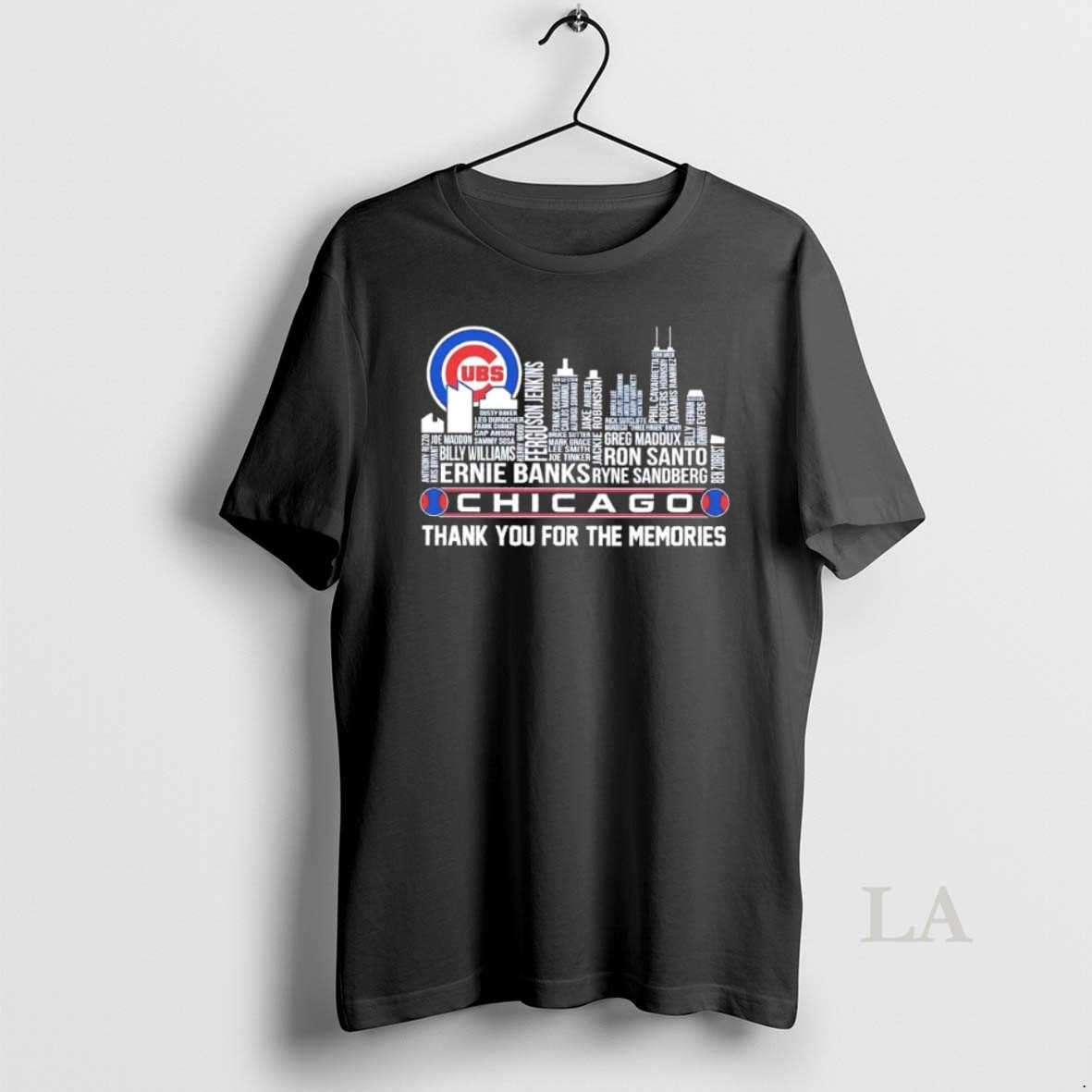 Original Chicago Cubs Players Names Skyline Thank You For The Memories Shirt