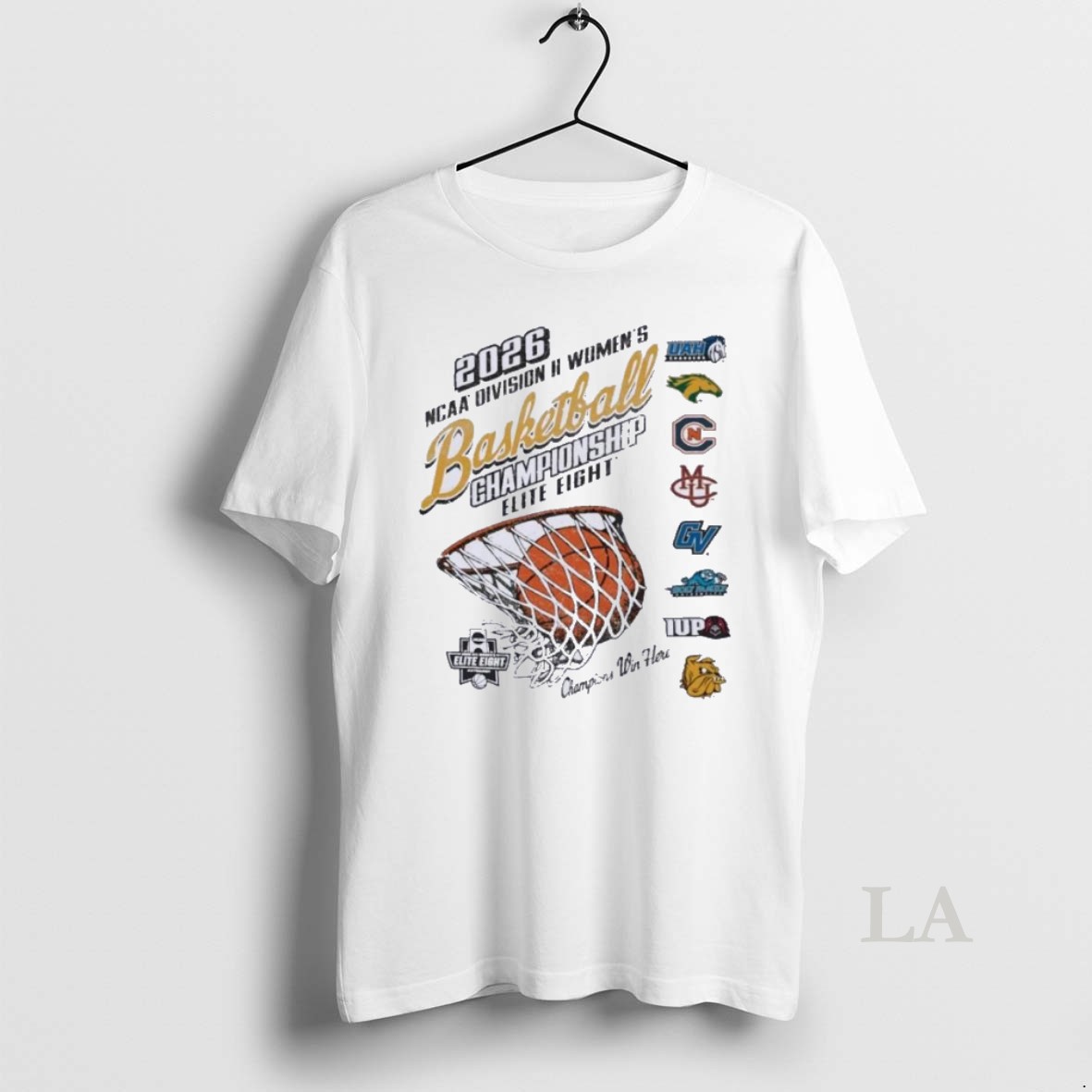 Original Elite 8 2026 Ncaa Division Ii Womens Basketball Championship Logo Shirt