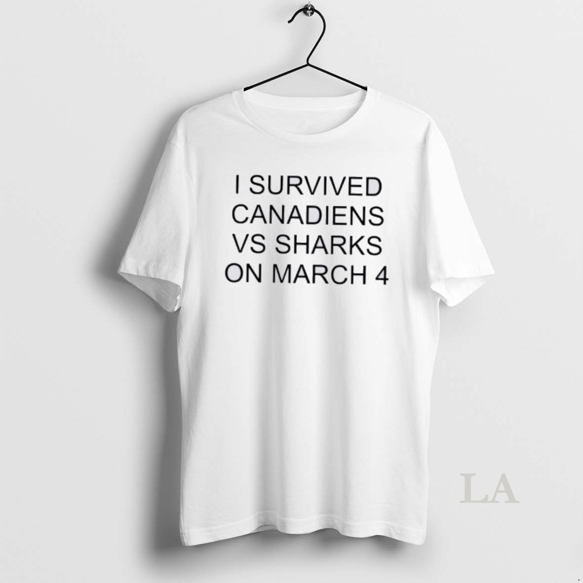 Original I Survived Canadiens Vs Sharks On March 4 Shirt