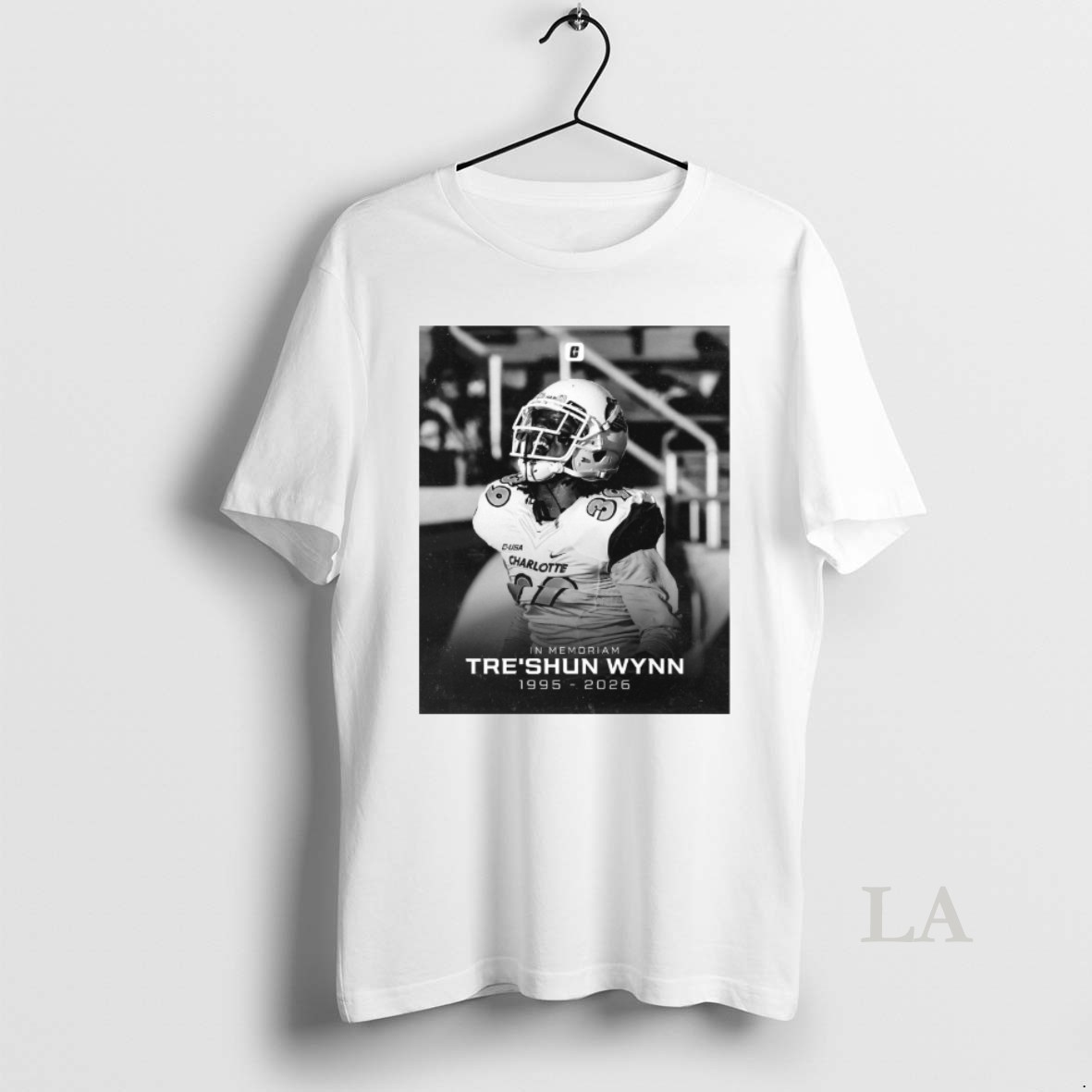 Original In Memoriam Treshun Wynn 1995 2026 Charlotte Football Shirt