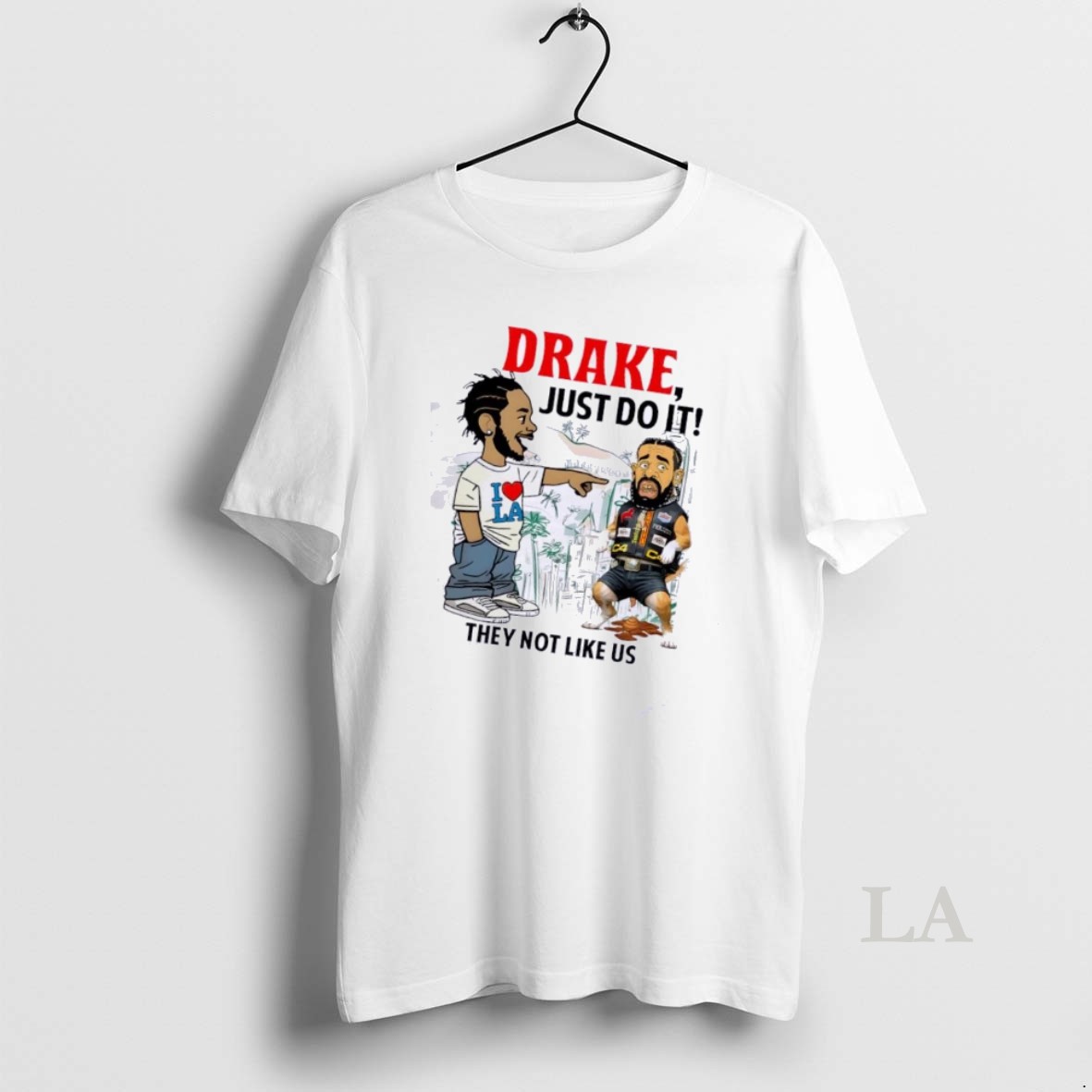 Original Kendrick Lamar Vs Drake Just Do It They Not Like Us Shirt