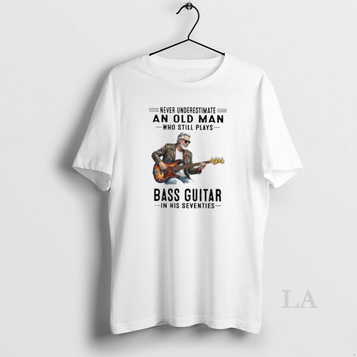 Original Never Underestimate An Old Man Who Still Plays Bass Guitar In His Seventies Classic Shirt
