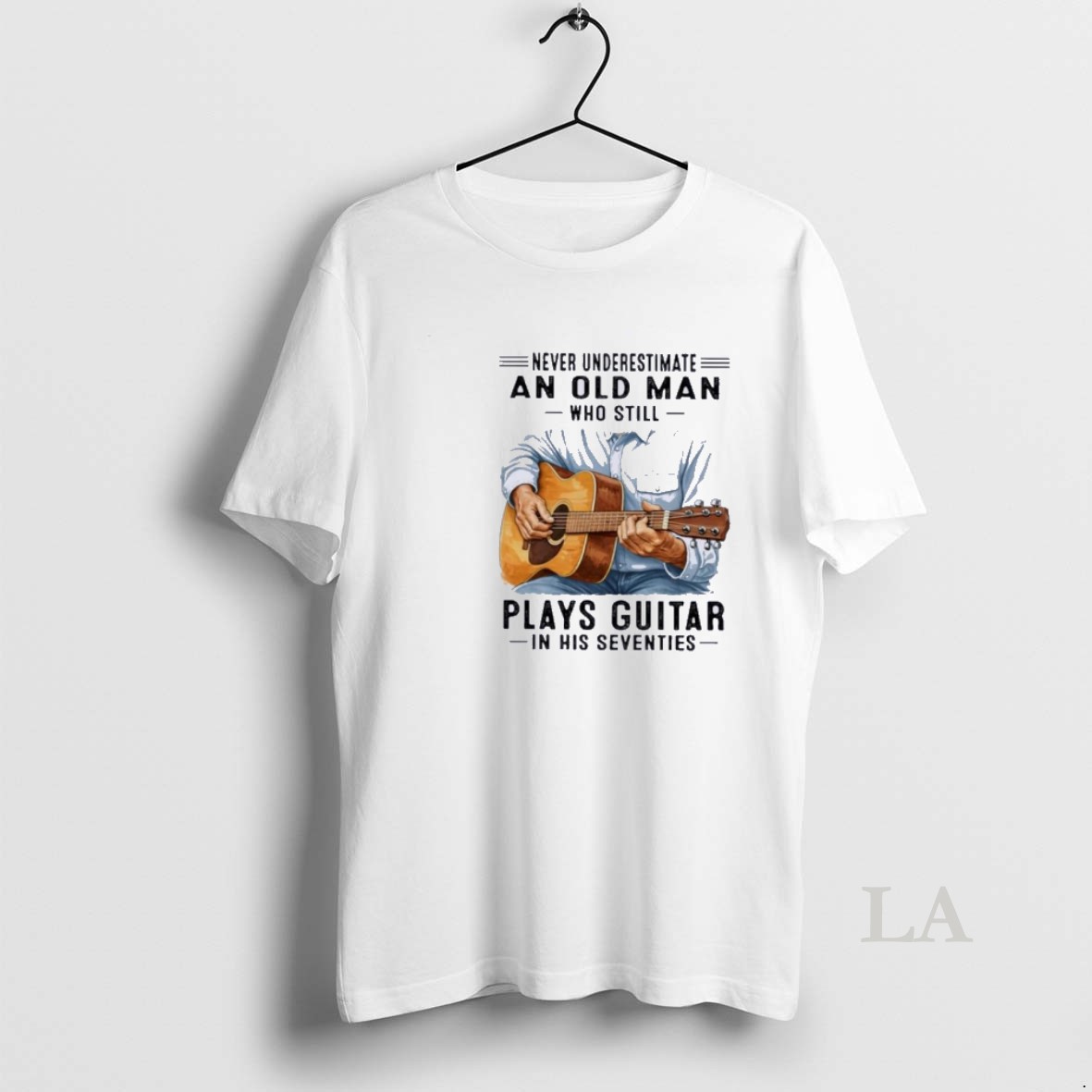 Original Never Underestimate An Old Man Who Still Plays Guitar In His Seventies Classic Shirt