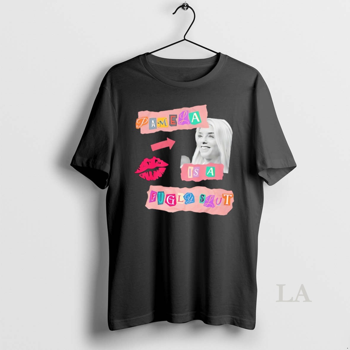 Original Pamela Is A Fugly Slut Collage Style Shirt