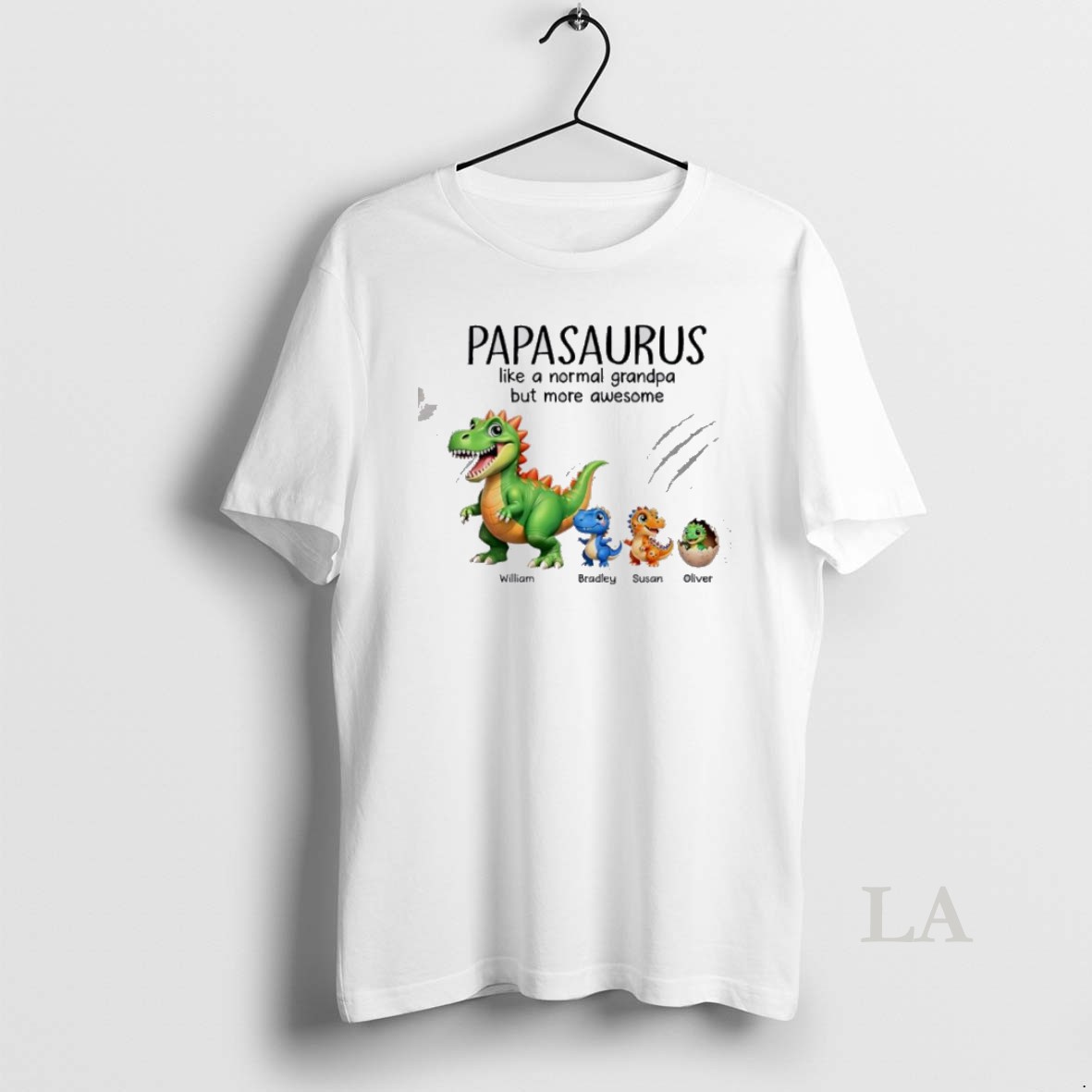 Original Papasaurus Like A Normal Grandpa William Bradley Susan Oliver Shirt