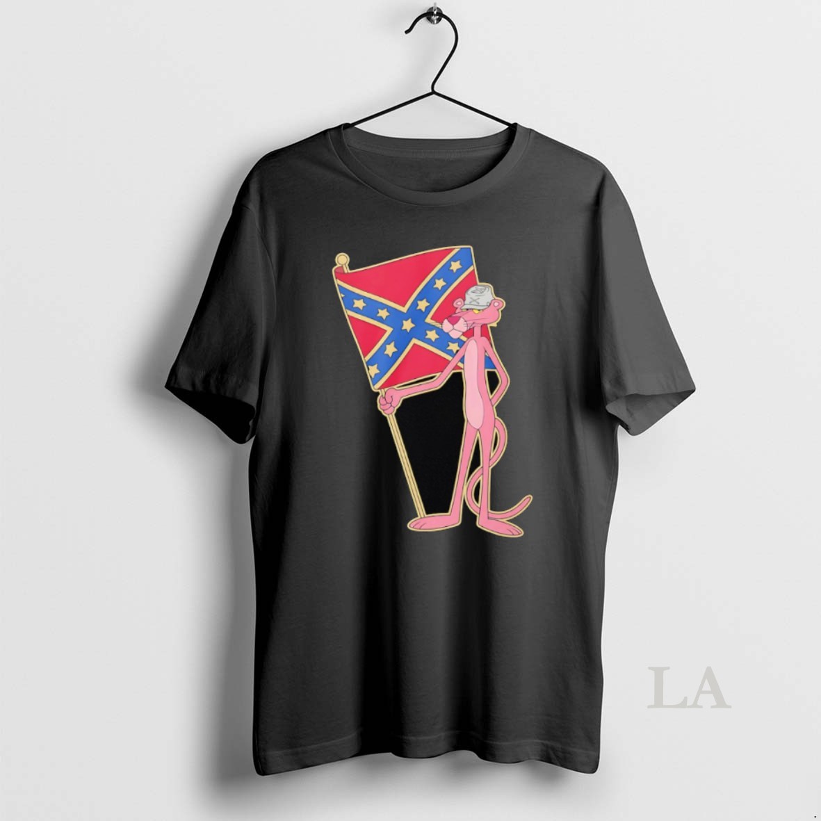 Original Pink Panther Holding Confederate Flag Shirt