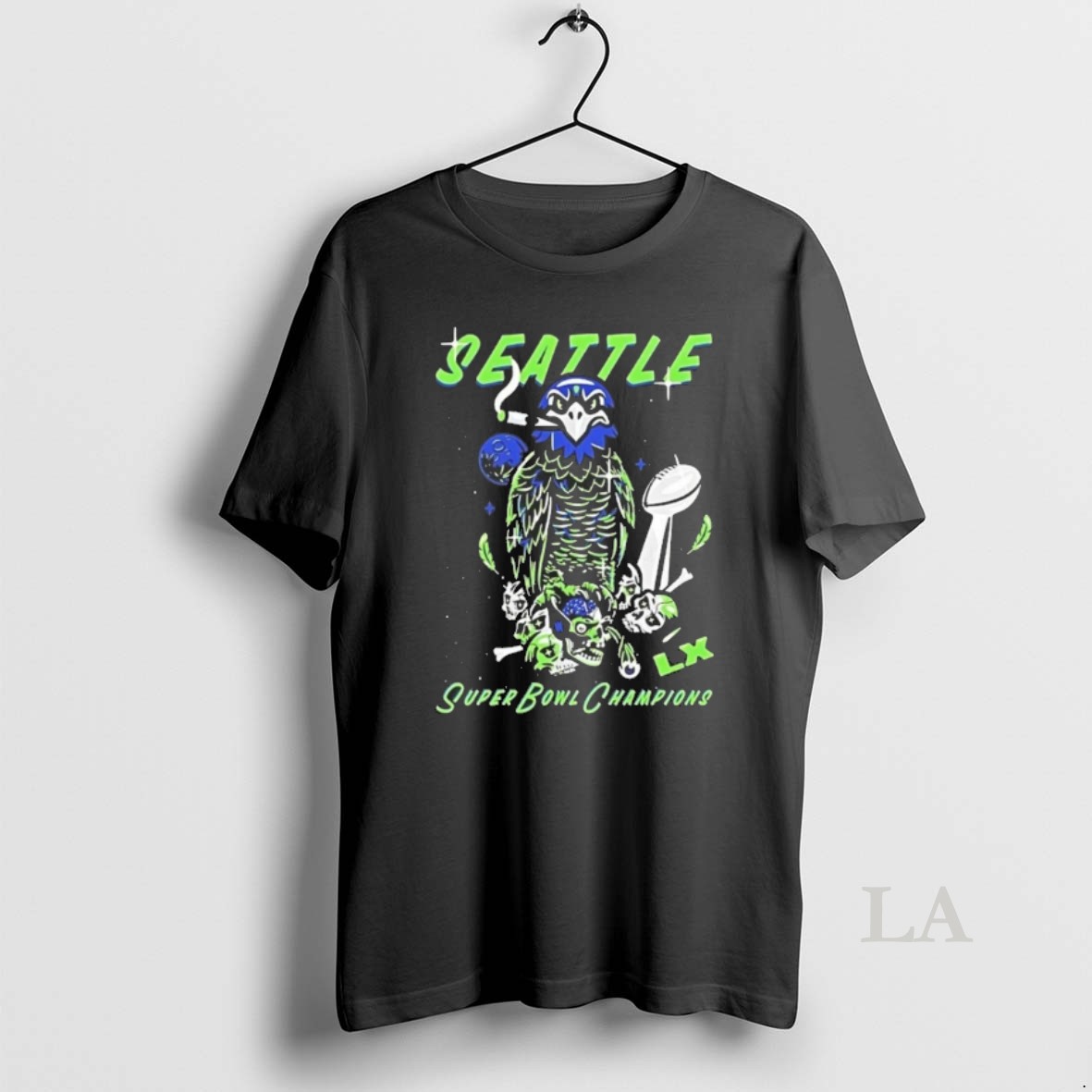 Original Seattle Seahawks Super Bowl Lx Champions Boom Mascot Trophy Shirt