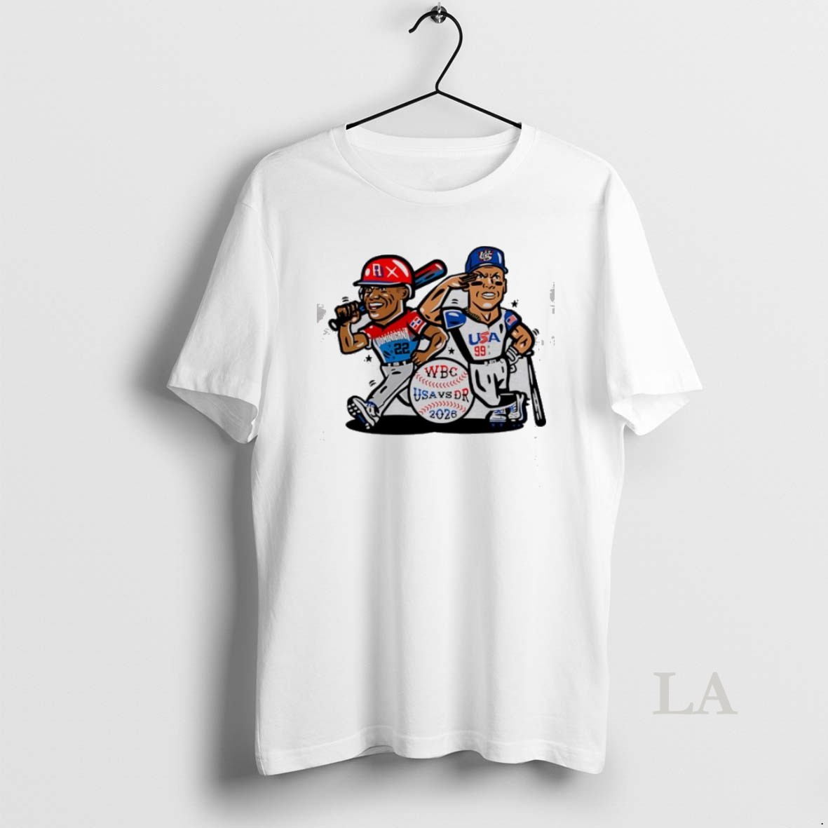 Original Wbc Baseball Usa Vs Dr 2026 Dominicana 22 And Usa 99 Shirt