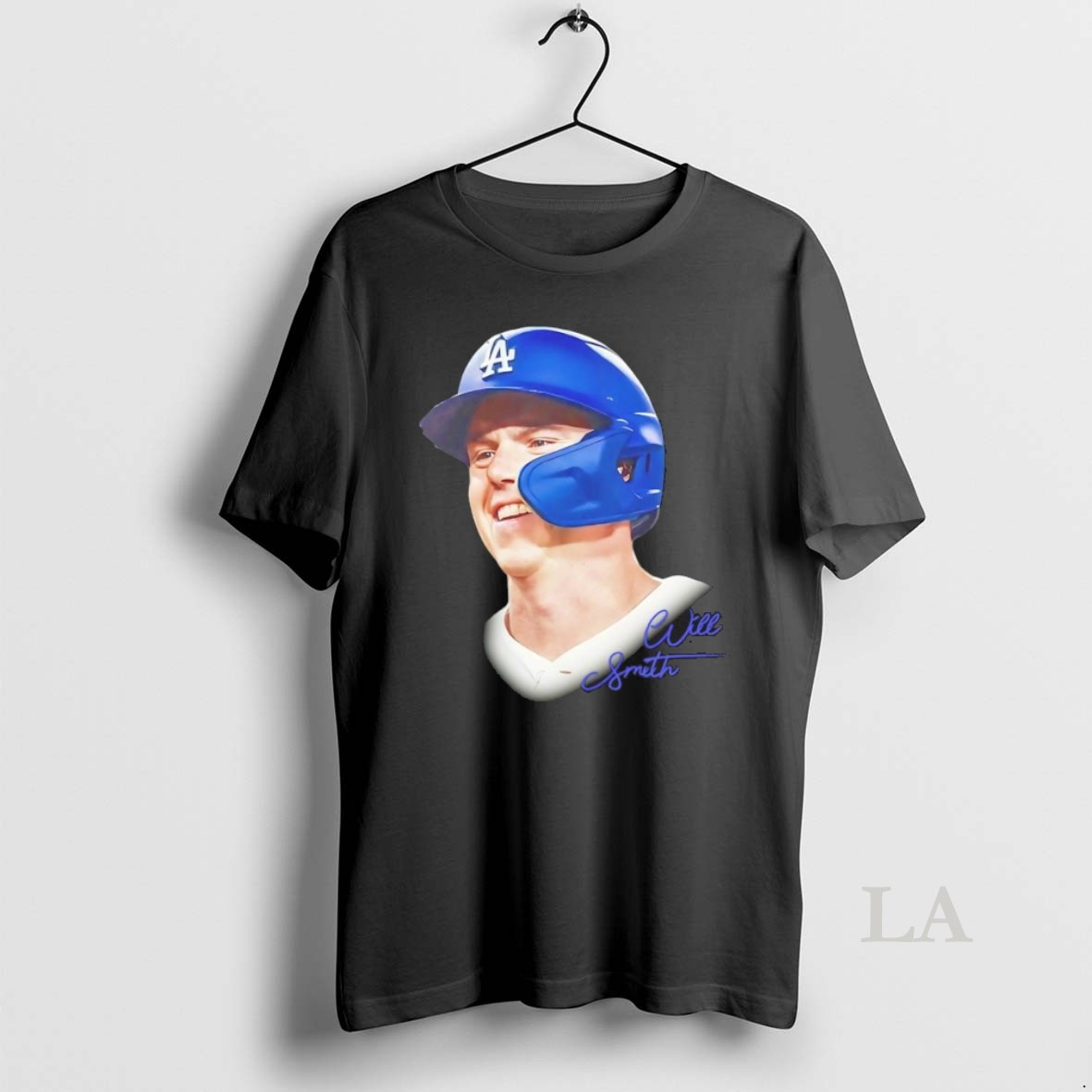 Original Will Smith Los Angeles Dodgers Mlb 2026 Big Face Signature Shirt