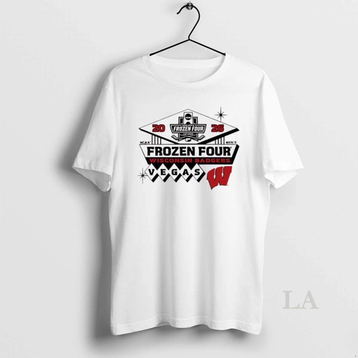 Original Wisconsin Badgers 2026 Ncaa Mens Ice Hockey Frozen Four Bound Vegas Shirt