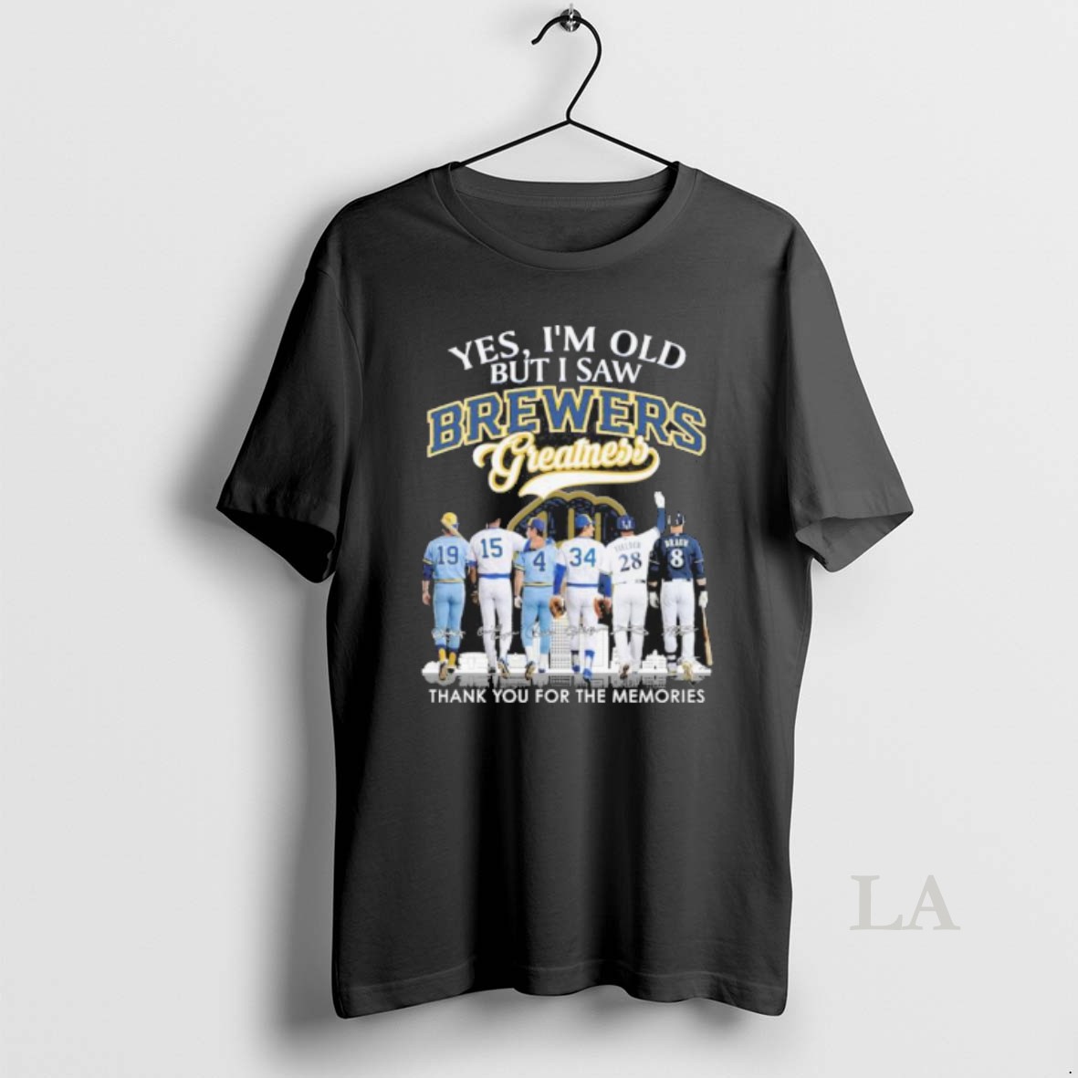 Original Yes Im Old But I Saw Milwaukee Brewers Baseball Greatness Shirt