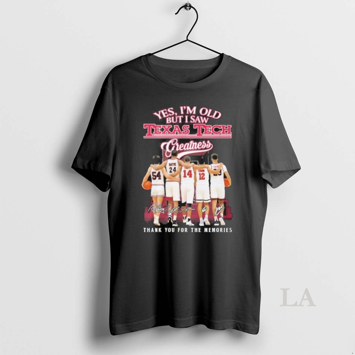 Original Yes Im Old But I Saw Texas Tech Mens Basketball Legends Greatness Shirt