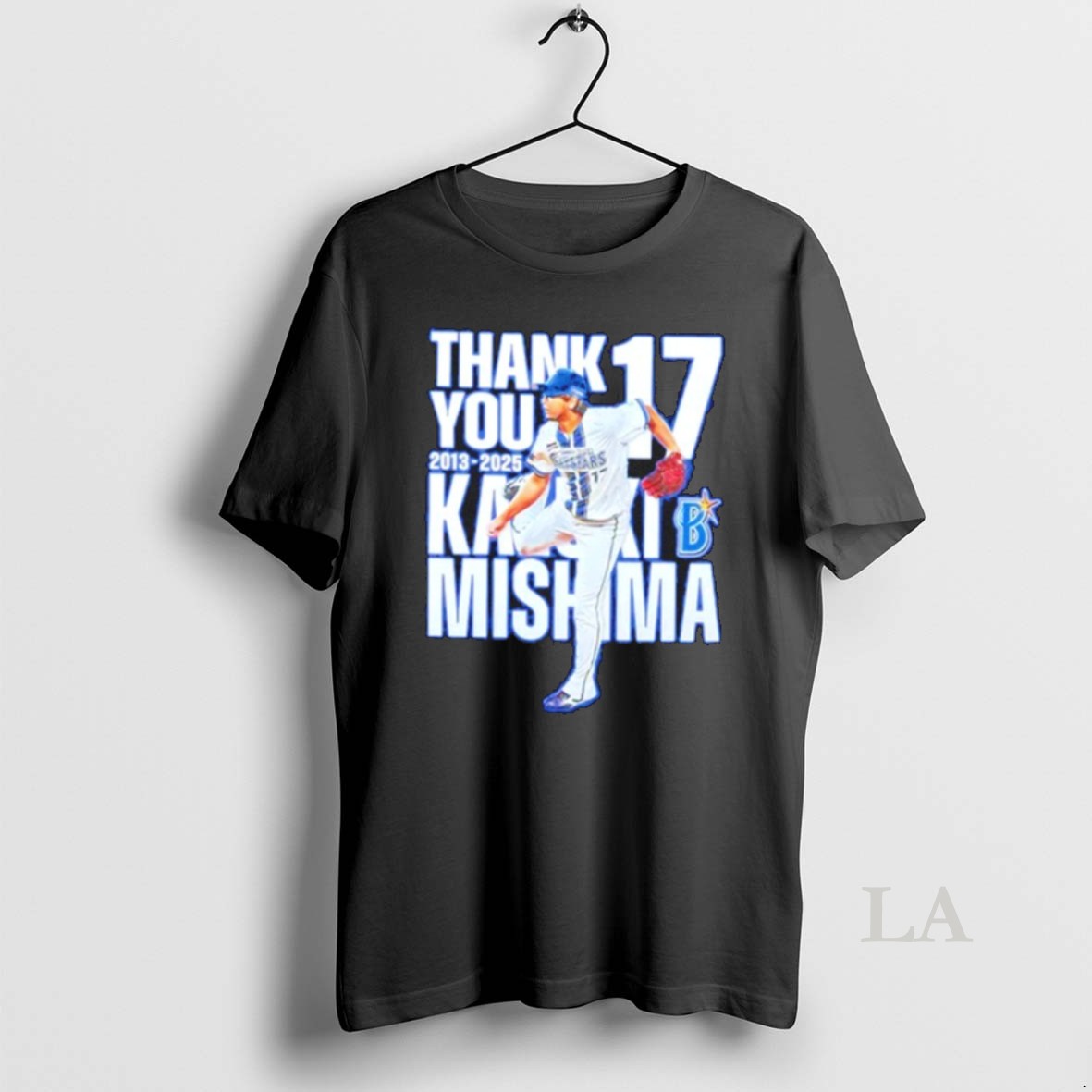 Original Yokohama Dena Baystars Thank You 17 2013 2025 Kazuki Mishima Shirt