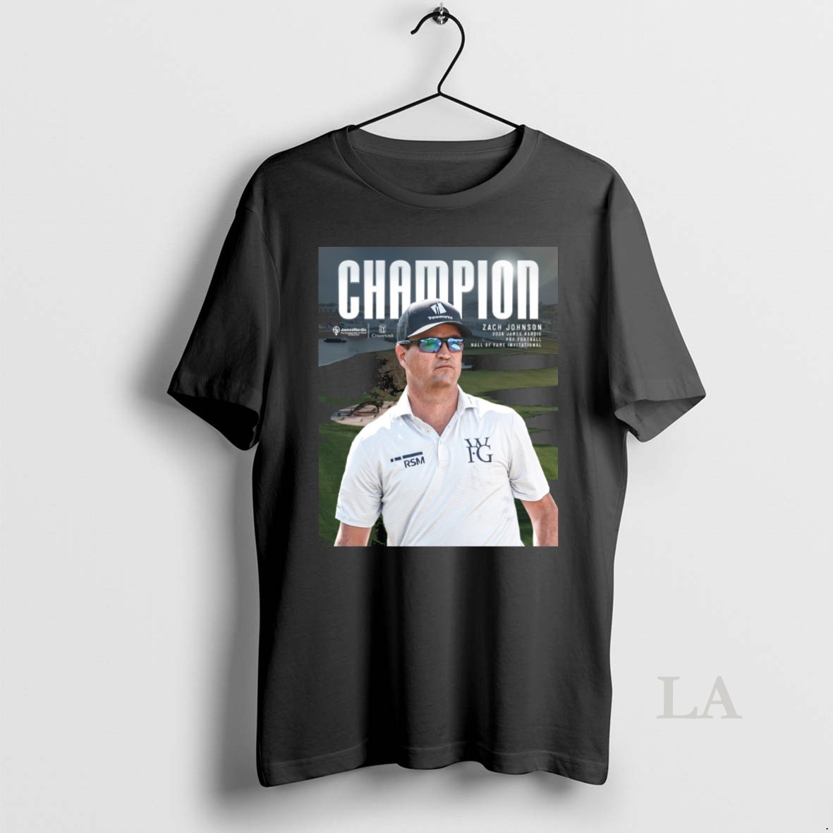 Original Zach Johnson James Hardie Pro Football Hall Of Fame Invitational Champions Pga Tour Shirt
