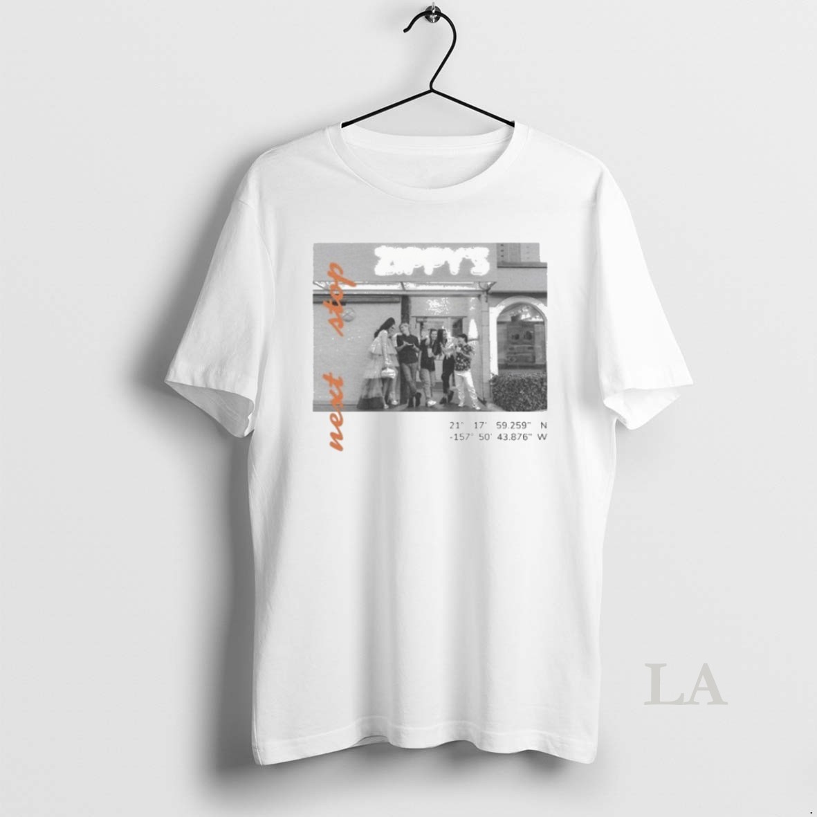 Original Zippys Next Stop Zipster Coordinates Shirt