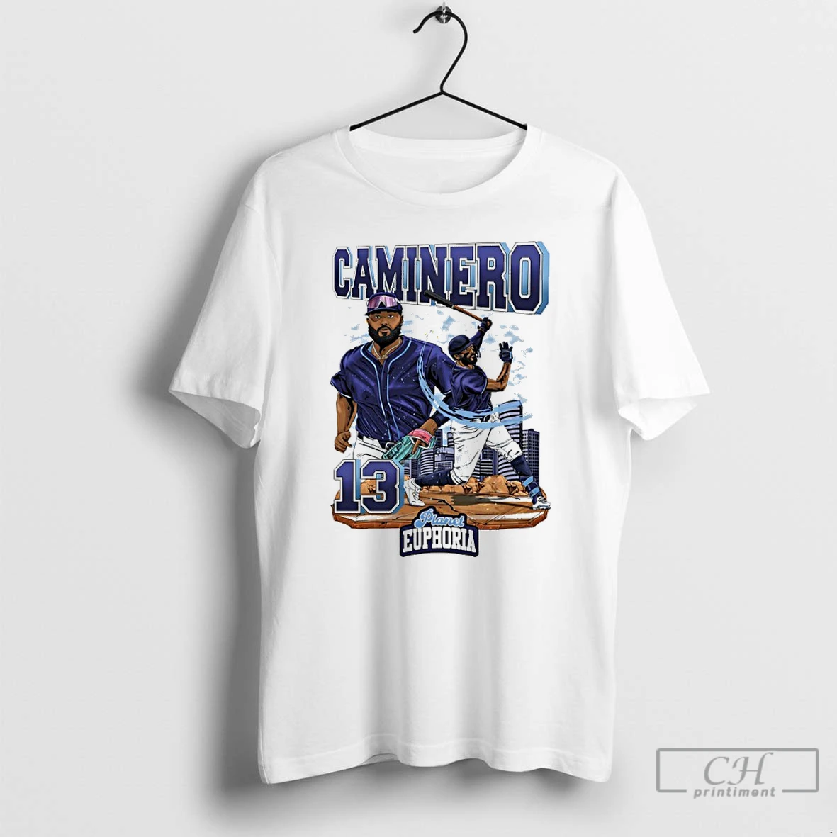 Classic Tampa Bay Rays Junior Caminero 13 Collage Swing Skykine Comic T Shirts Sweater Hoodie