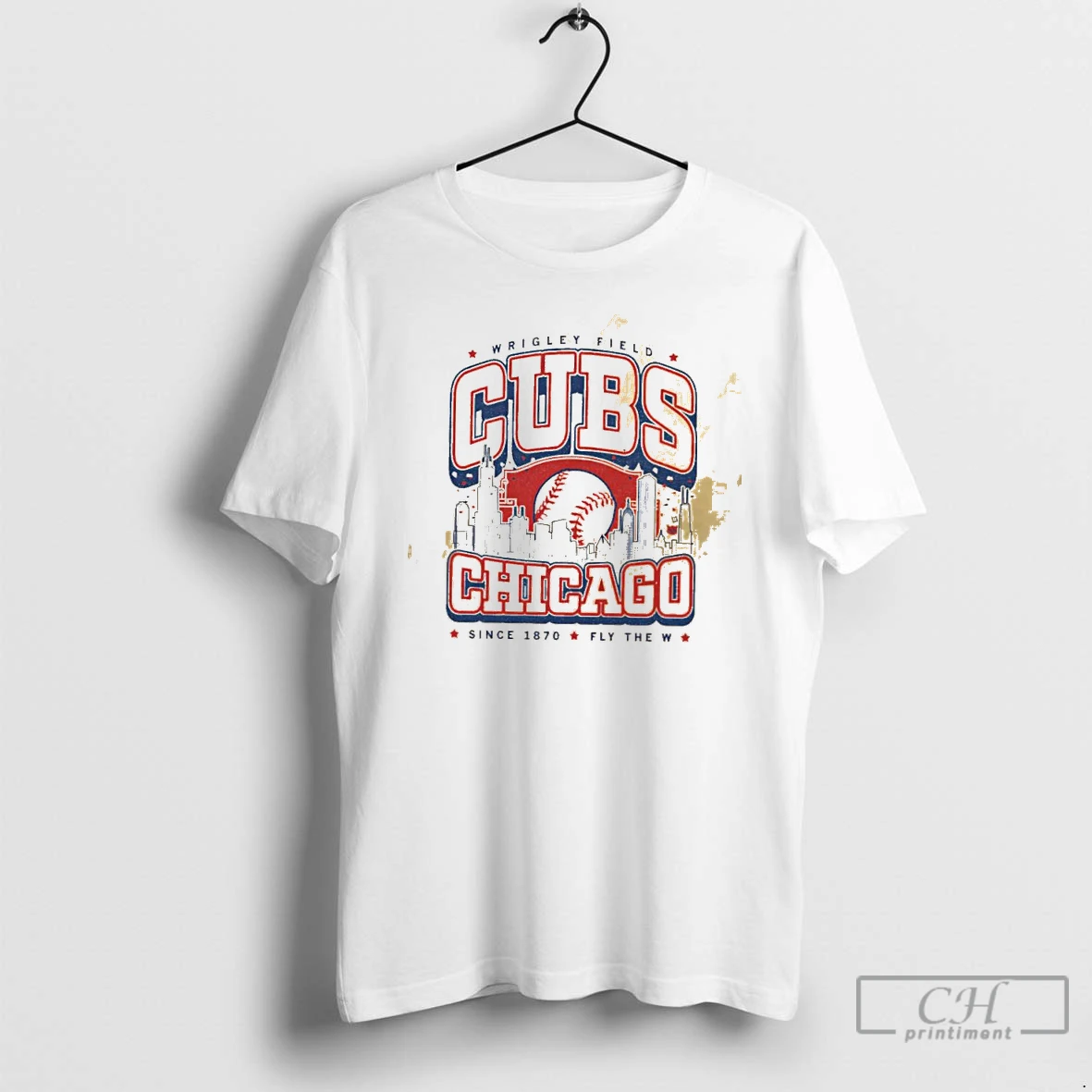 Classic Wrigley Field Cubs Chicago Max Collegiate Since 1870 Fly The W T Shirts Sweater Hoodie
