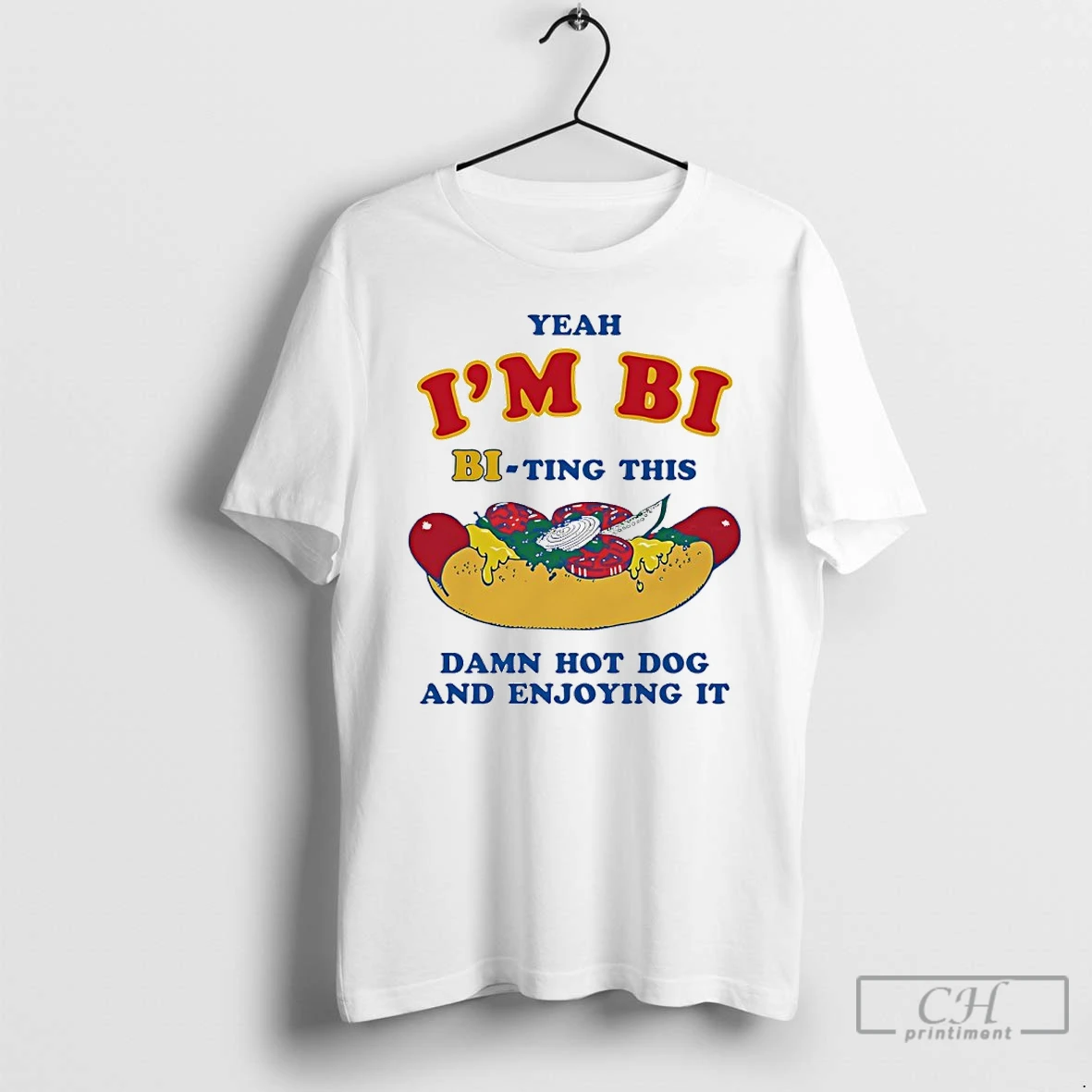 Classic Yeah Im Bi Bi Ting This Damn Hot Dog And Enjoying It T Shirts Sweater Hoodie