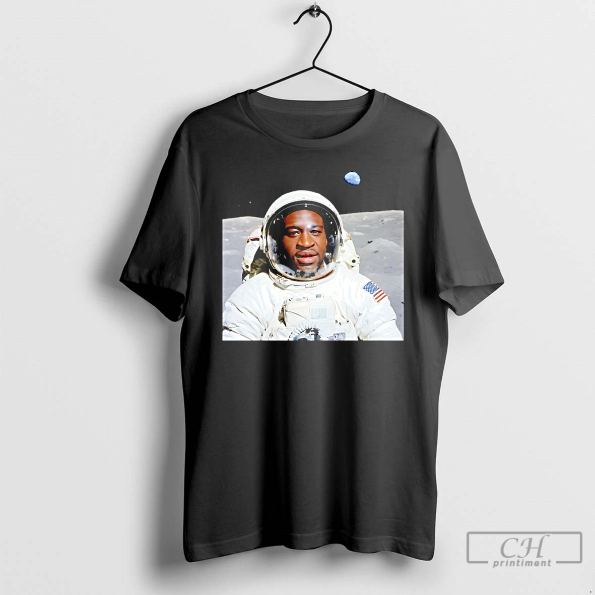 Classic Ek5tibmh George Floyd Astronaut Photo T Shirts Sweater Hoodie