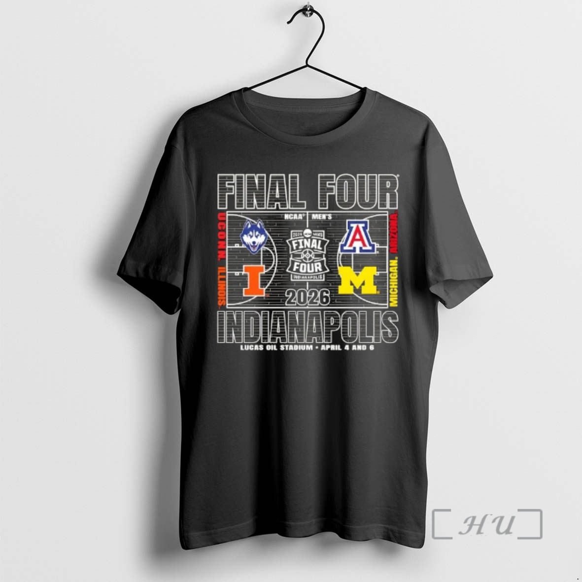 Officials 2026 Ncaa Final Four Indianapolis Lucas Oil Stadium April 4 And 6 Premium T Shirts Sweater Hoodie