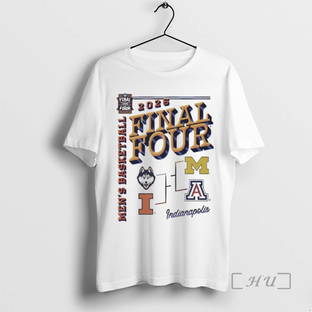 Officials Arizona Vs Michigan And Illinois Vs Uconn 2026 Ncaa Mens Basketball Final Four Premium T Shirts Sweater Hoodie