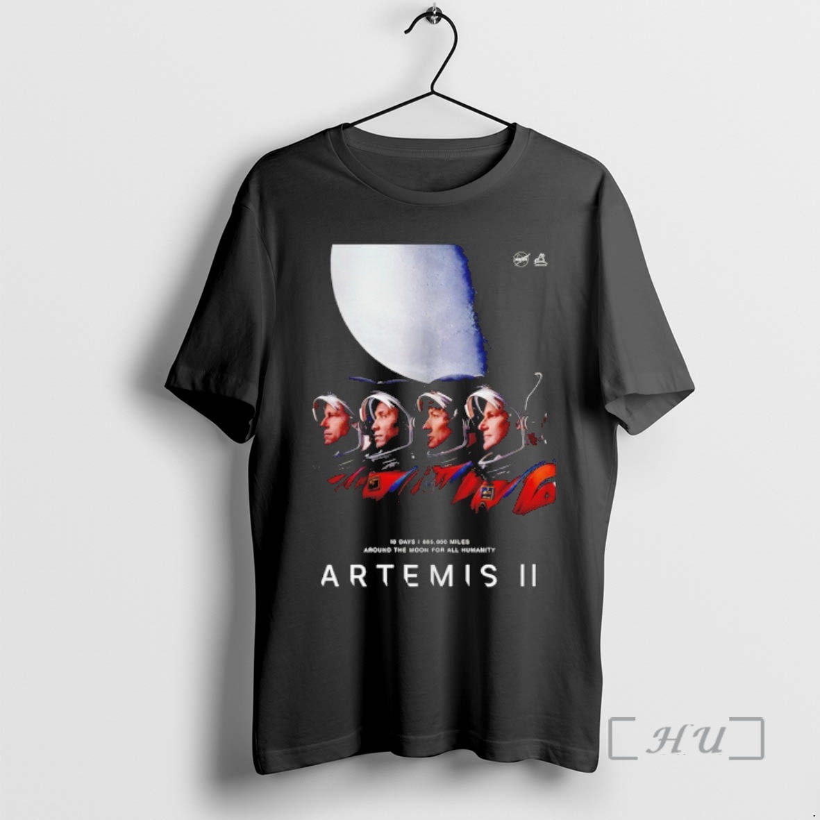Officials Artemis Ii Mission To The Moon 10 Days Around The Moon For All Humanity Premium T Shirts Sweater Hoodie