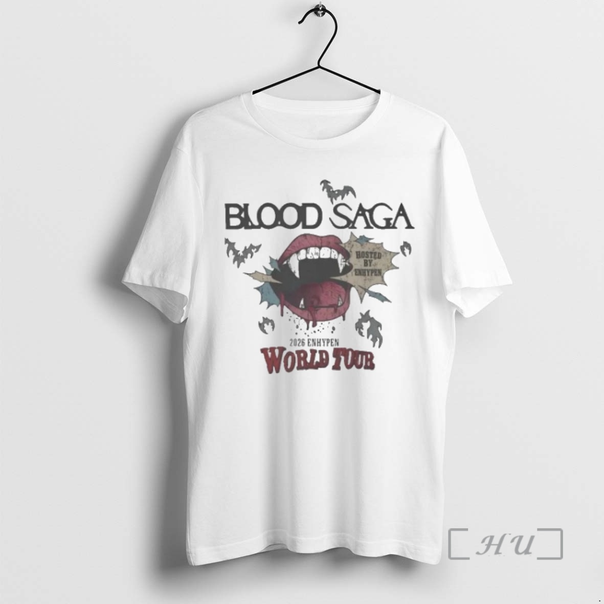 Officials Blood Saga Hosted By Enhypen World Tour 2026 Premium T Shirts Sweater Hoodie