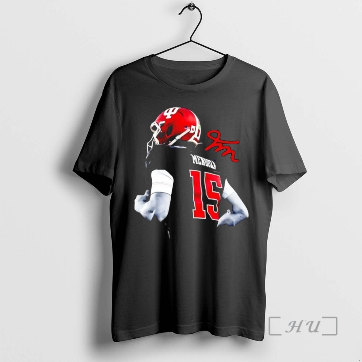 Officials Fernando Mendoza 15 Indiana Hoosiers Football Signature Premium T Shirts Sweater Hoodie