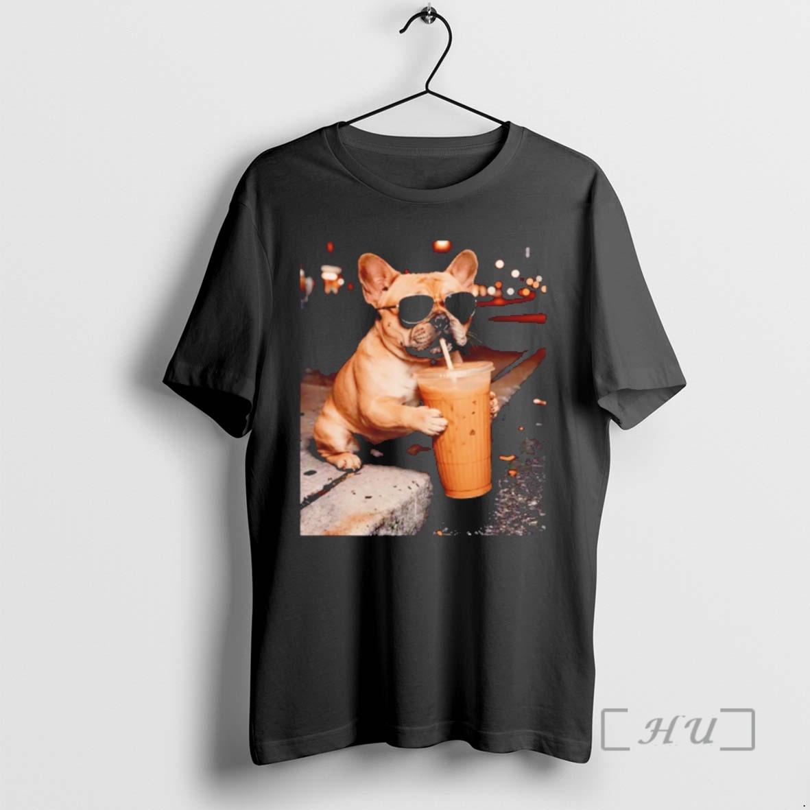 Officials French Bulldog Iced Coffee Meme Premium T Shirts Sweater Hoodie