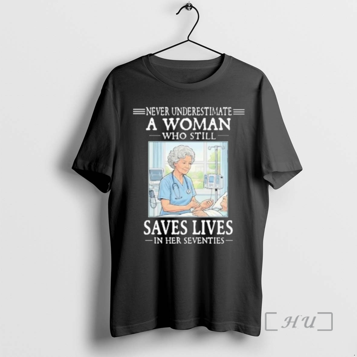Officials Grandma Never Underestimate A Woman Who Still Saves Lives In Her Seventies Premium T Shirts Sweater Hoodie