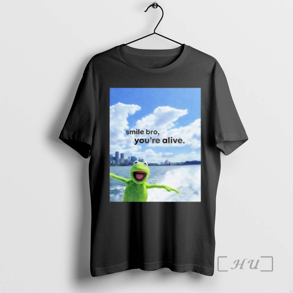 Officials Kermit The Frog Smile Bro Youre Alive Premium T Shirts Sweater Hoodie