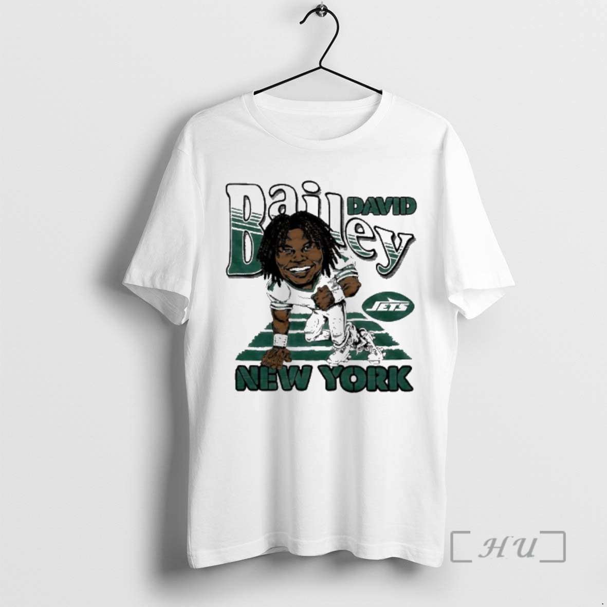 Officials New York Jets David Bailey Player Caricature Premium T Shirts Sweater Hoodie