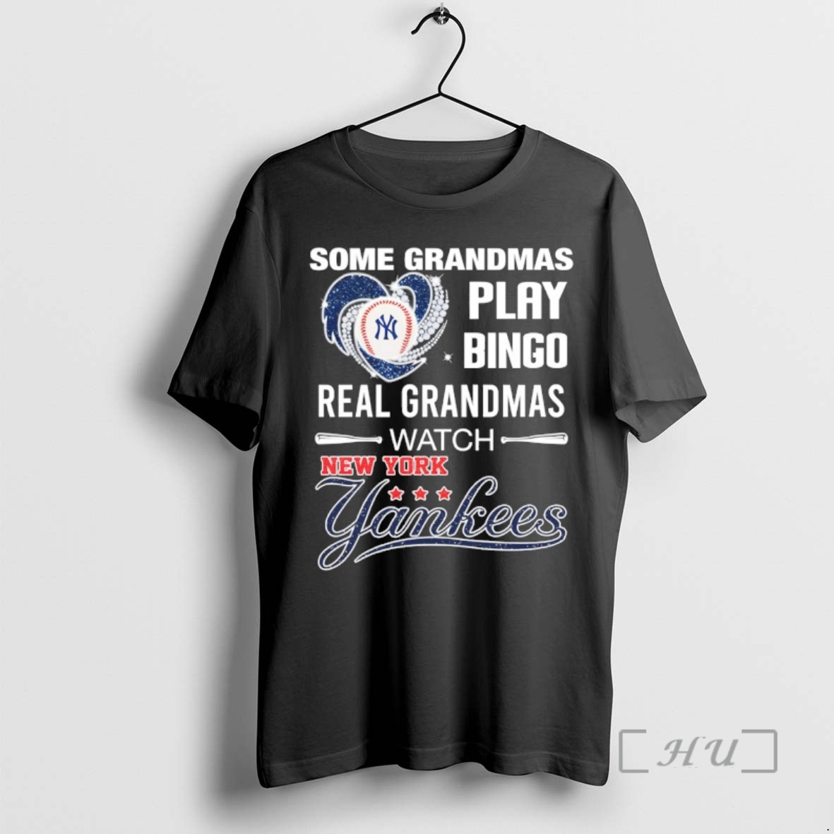 Officials New York Yankees Baseball Some Grandmas Play Bingo Real Grandmas Watch Premium T Shirts Sweater Hoodie