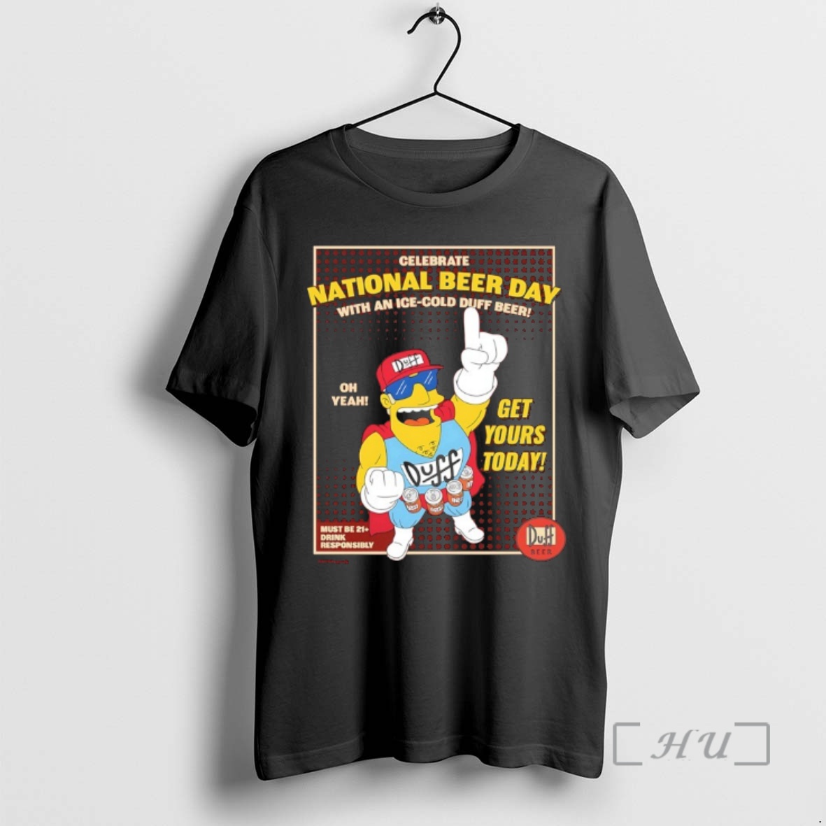 Officials The Simpsons 2026 National Beer Day Premium T Shirts Sweater Hoodie