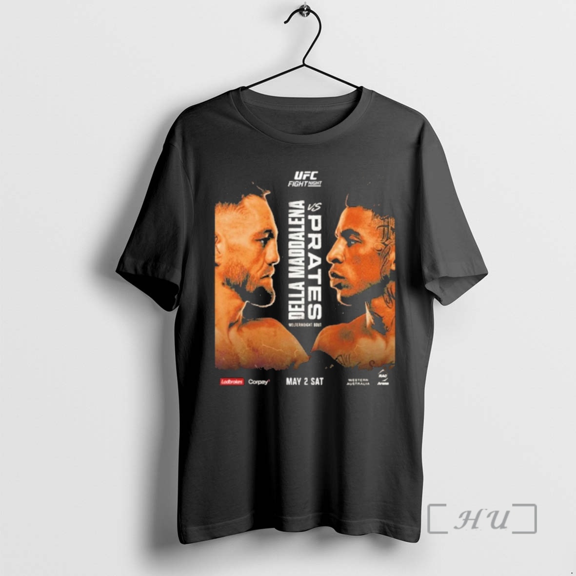 Officials Ufc Fight Night Jack Della Maddalena Vs Carlos Prates Welterweight Bout On May 2 2026 Ufc Australia N New Zealand Premium T Shirts Sweater Hoodie