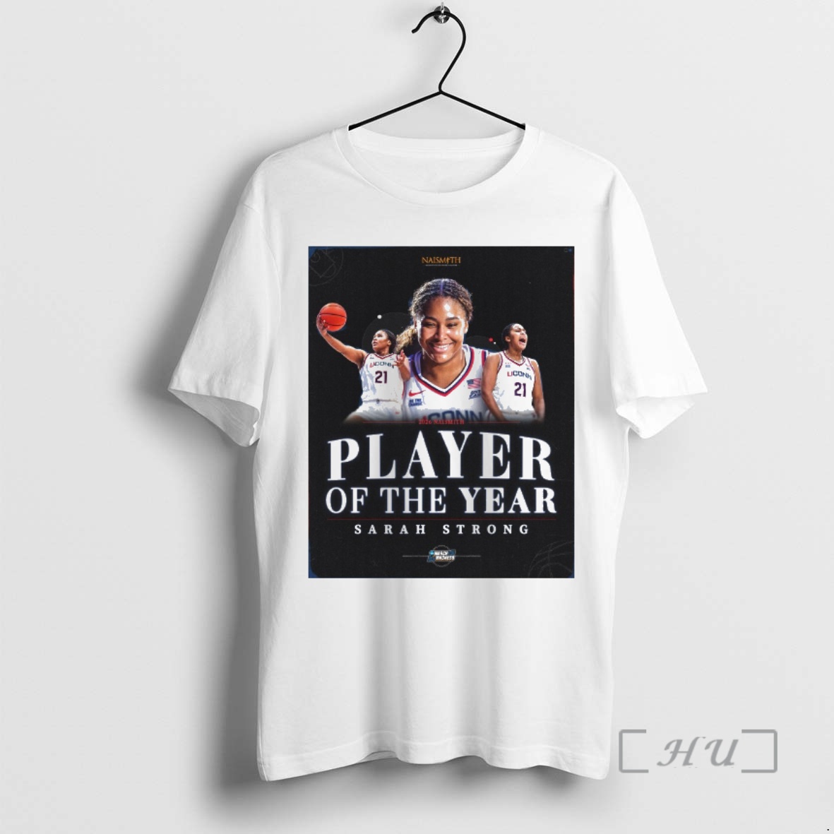 Officials Uconn Huskies Sarah Strong 2026 Naismith Player Of The Year Premium T Shirts Sweater Hoodie 1
