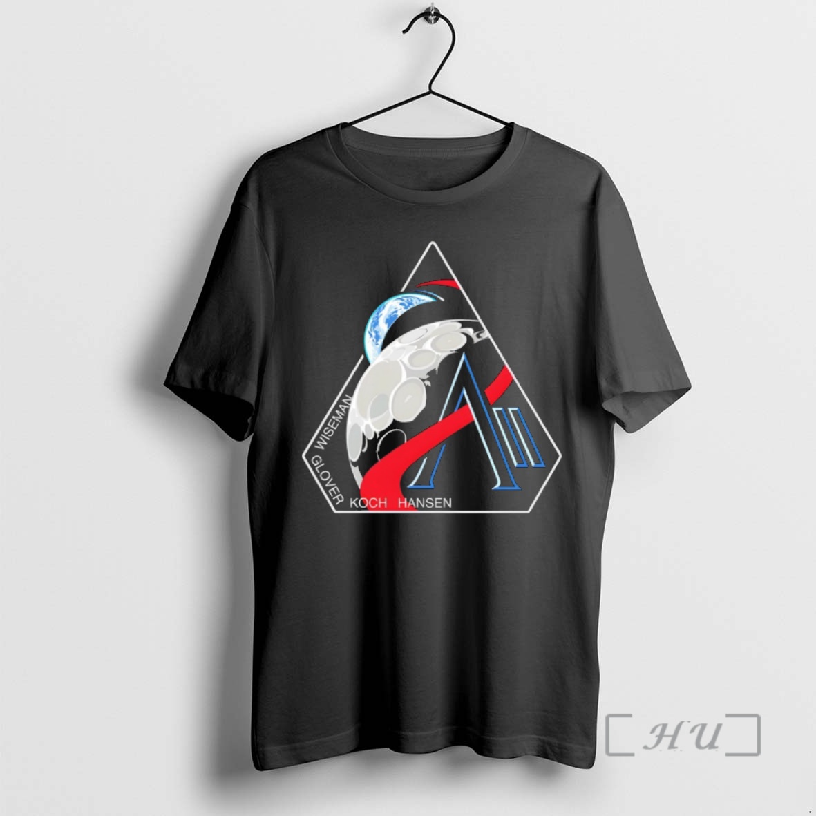 Officials Wiseman Glover Koch Hansen Nasa Artemis 2 Mission Return To The Moon Logo Adult Premium T Shirts Sweater Hoodie