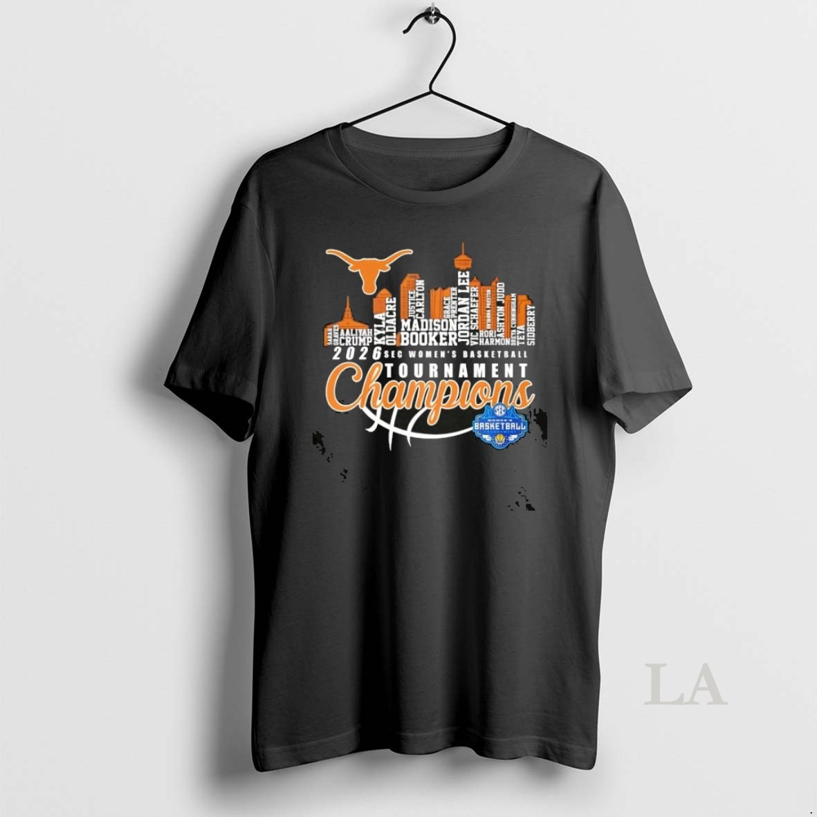 Original 2026 Sec Womens Basketball Tournament Champions Texas Longhorns All Names City Skyline Shirt
