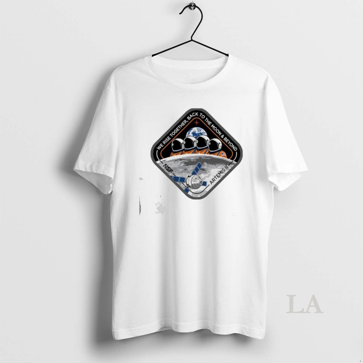 Original Artemis Ii We Rise Together Back To The Moon Beyond Patch Shirt