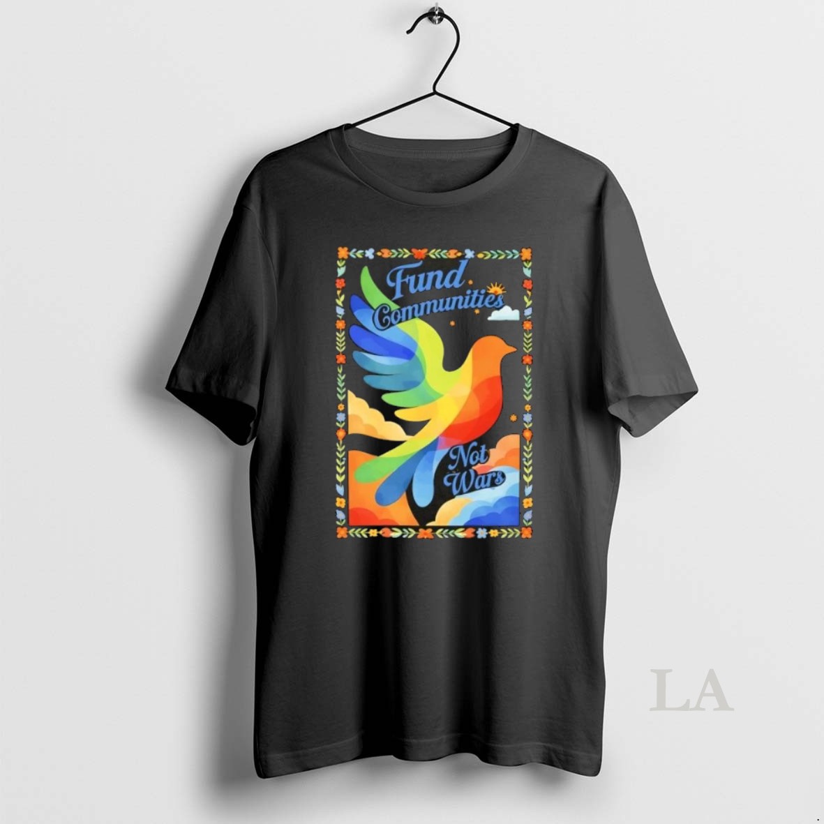 Original Fund Communities Not Wars Doves Bird Shirt