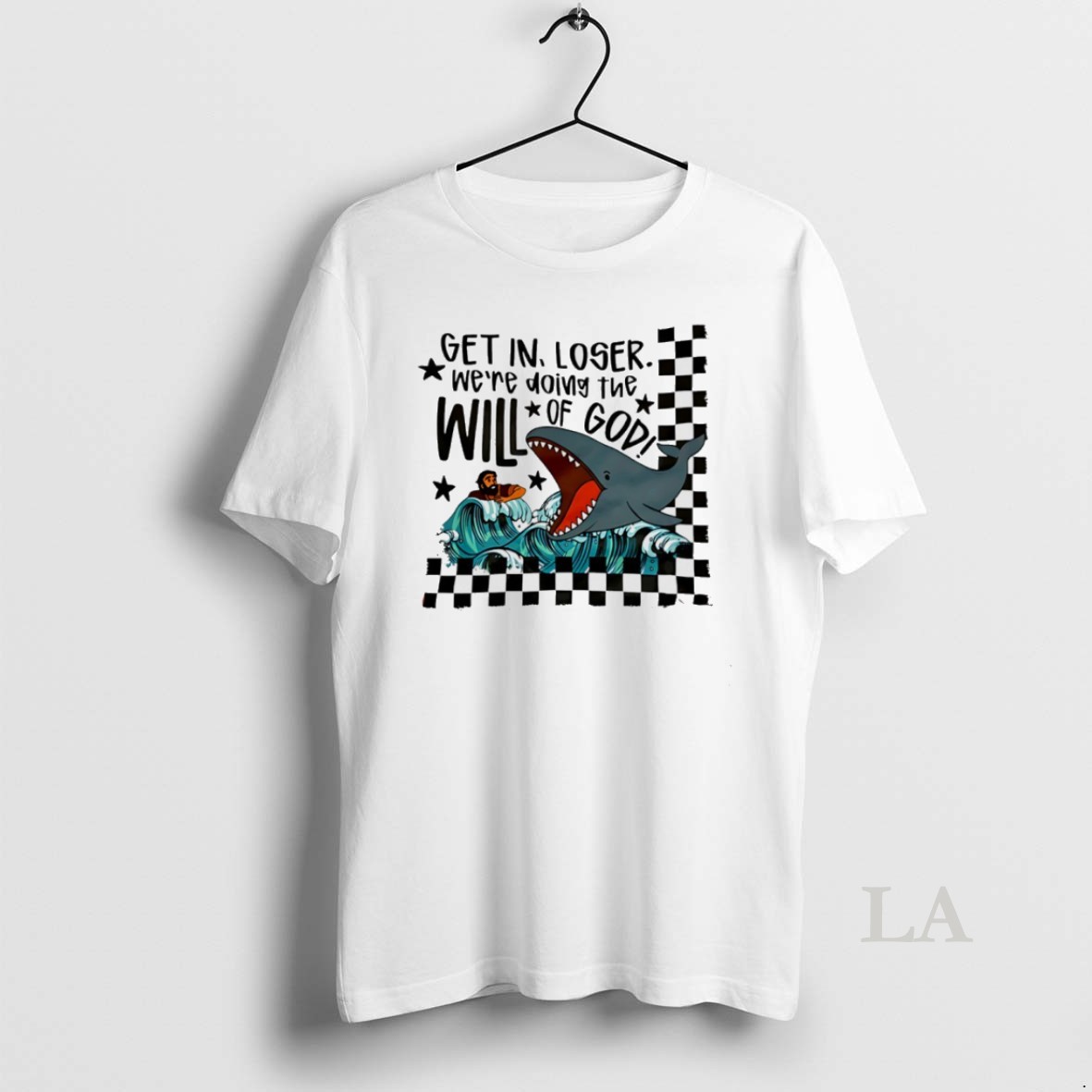 Original Get In Loser Will Of God Whale Cartoon Shirt