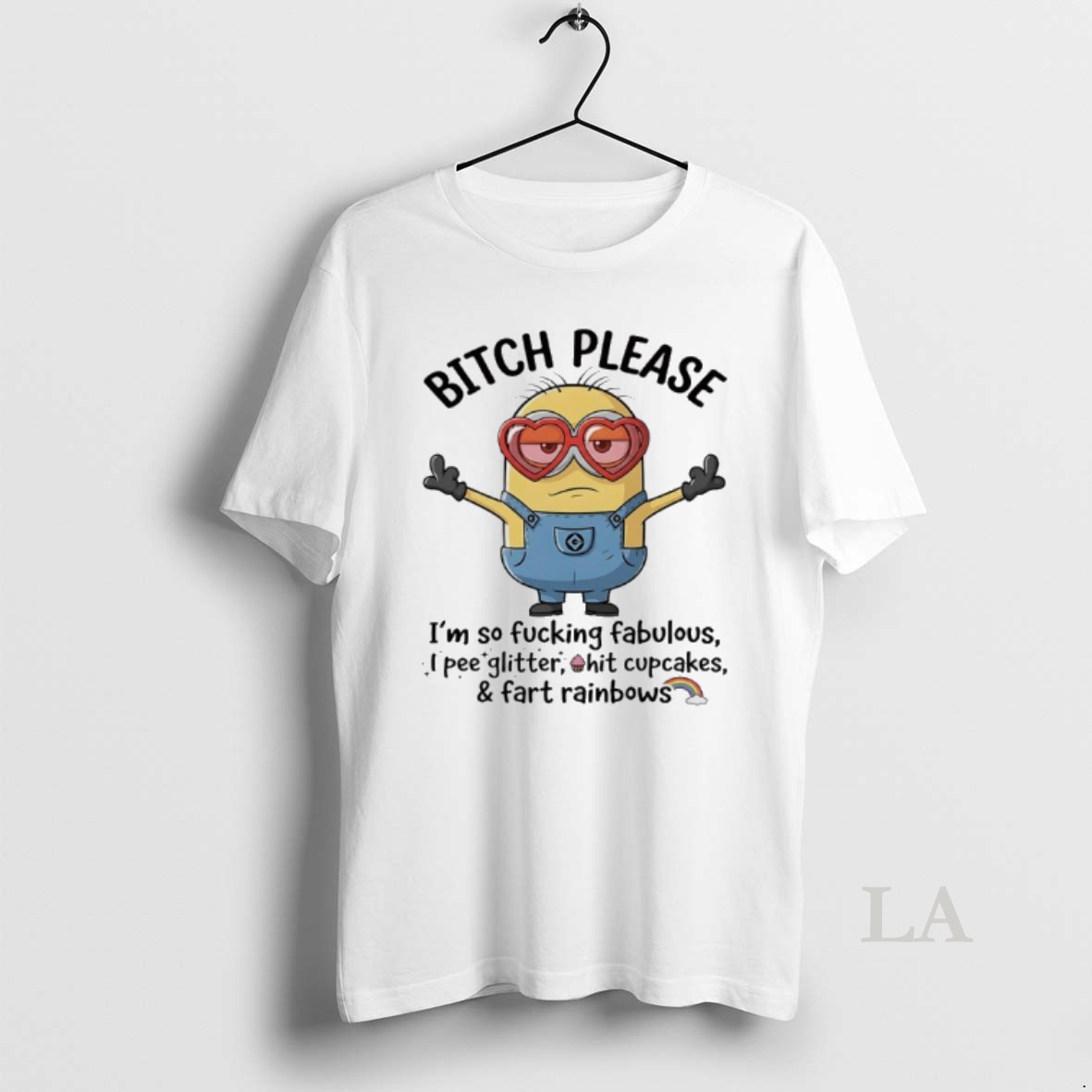 Original Minions Heart Glasses Bitch Please Im So Fucking Fabulous I Pe Glitter Hit Cupcakes Shirt