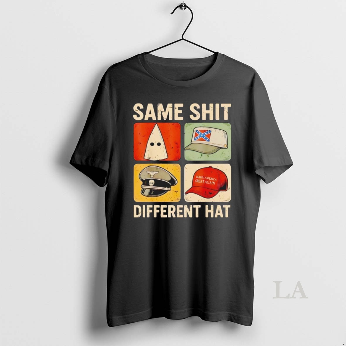 Original Same Shit Different Hat Kkk Confederate Flag Nazi Shirt